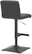 image 4 of Luscious Kitchen Bar Stool, Matt Black Footrest & Base, Height Adjustable Swivel Gas Lift, Breakfast Bar & Home Barstool, Black