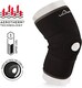 image 4 of Vulkan Classic Open Knee Support, Open-Patella with Padded Buttress — Level 1 Support (Black) | Black | Black | S