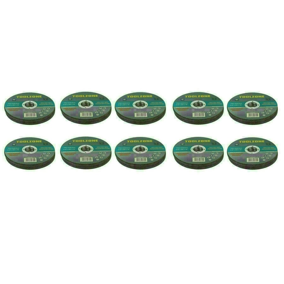 image 1 of 4-1/2" 115mm x 1.2mm Metal / Steel Cutting Blade Discs Angle Grinders 100pk