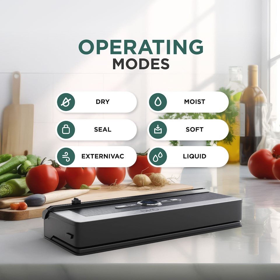 image 1 of DMD 6 in 1 Vacuum Sealer Machine, 30cm Longer Seal Food Sealer with Vacuum Sealer Bags