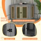 image 5 of PawHut Dog Crate Furniture for Medium Dogs w/ Cushion, Large Door - Grey