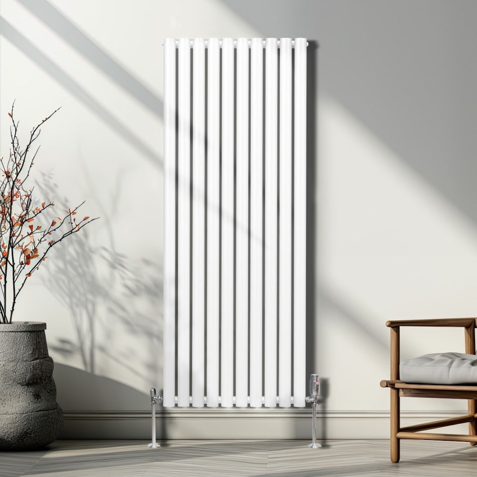 image 1 of Oval Column Radiator 1600mm x 600mm White