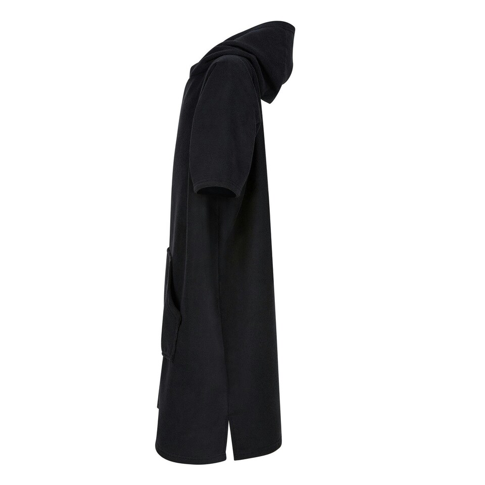 image 1 of Towel City Childrens/Kids Poncho - Black - 6-9 Years | Black