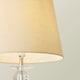 image 2 of ValueLights Modern Clear Genuine K9 Crystal Base Table Lamp With Beige Shade
