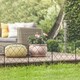 image 8 of Outsunny 61 cm x 3 m Outdoor Picket Fence Panels with Panels, Swirls, Black Black