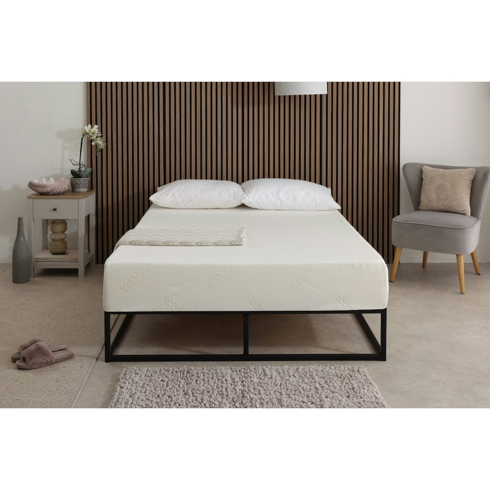 image 1 of CoolMax All Foam Memory Foam Mattress - 8" Deep, Temperature-Regulating Comfort | White | King