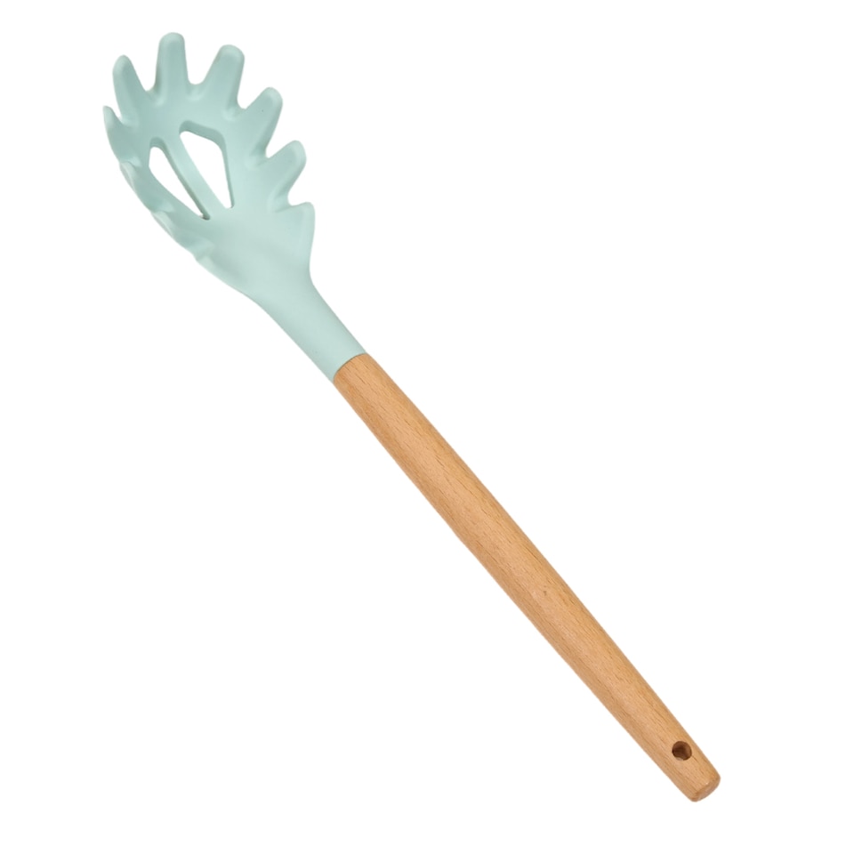 image 1 of Living and Home Silicone Kitchen Cooking Utensils Set | Green