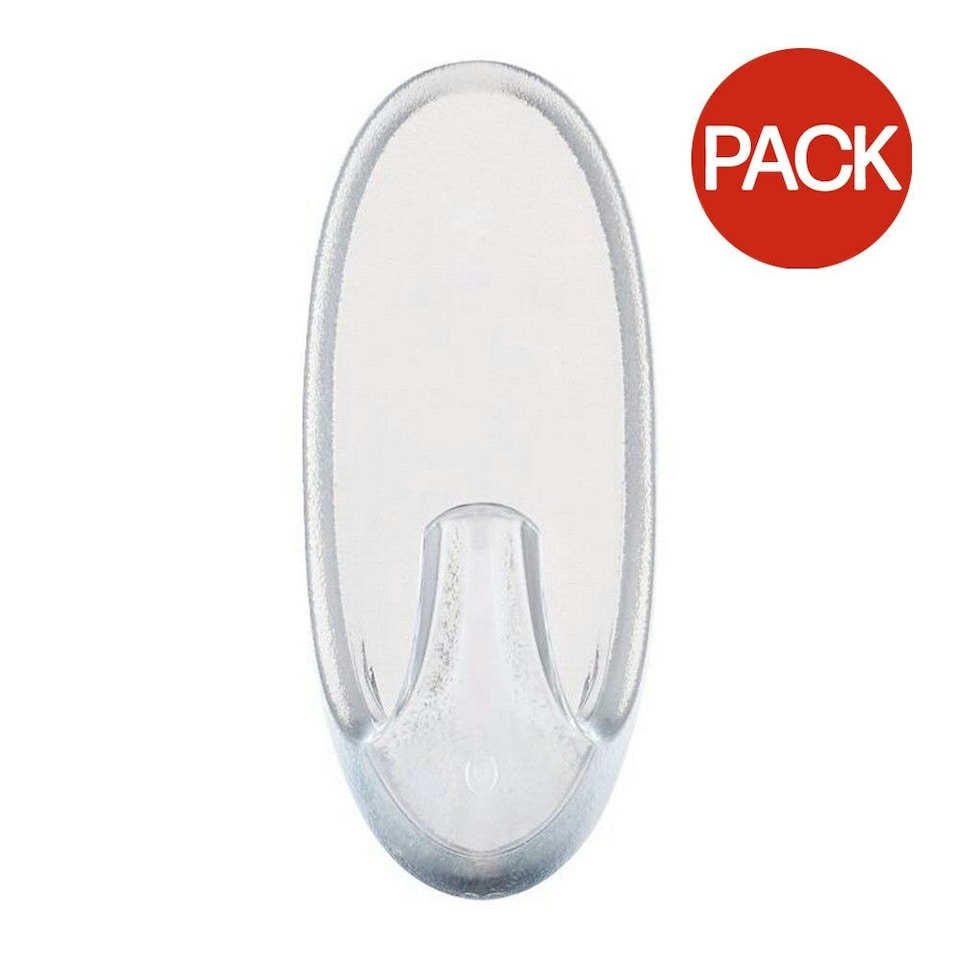 image 1 of Command Clear Hooks (Pack Of 2) - Clear - M