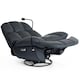 image 2 of Chicago Faux Leather Swivel & Rocker Electric Recliner Chair Black | Black | Black | One Size