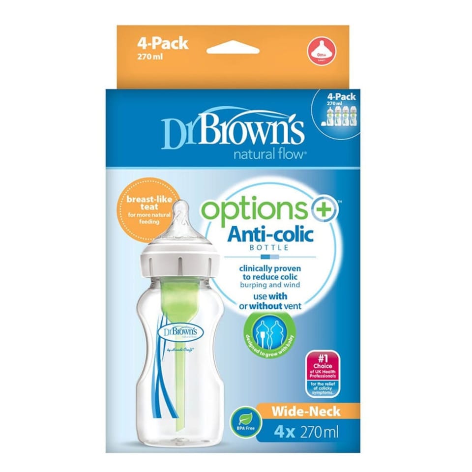 image 1 of Dr Brown's Options+ Bottle 270ml 4Pk