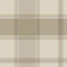 Belgravia Bramble Checked Wallpaper - Beige - 10m x 0.5m Brown