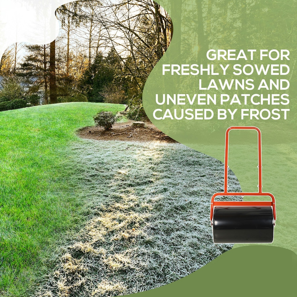 image 1 of Outsunny Combination Push w/ 38L Sand or Water Garden Red