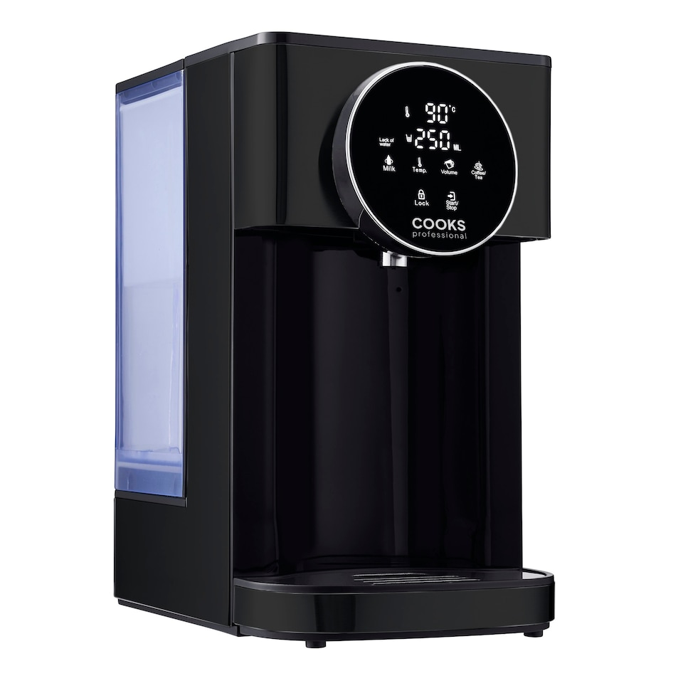 image 1 of Cooks Professional Digital Hot Water Dispenser 2600W with 4L Tank | Energy Saving Fast Boil Kettle | Black & Silver