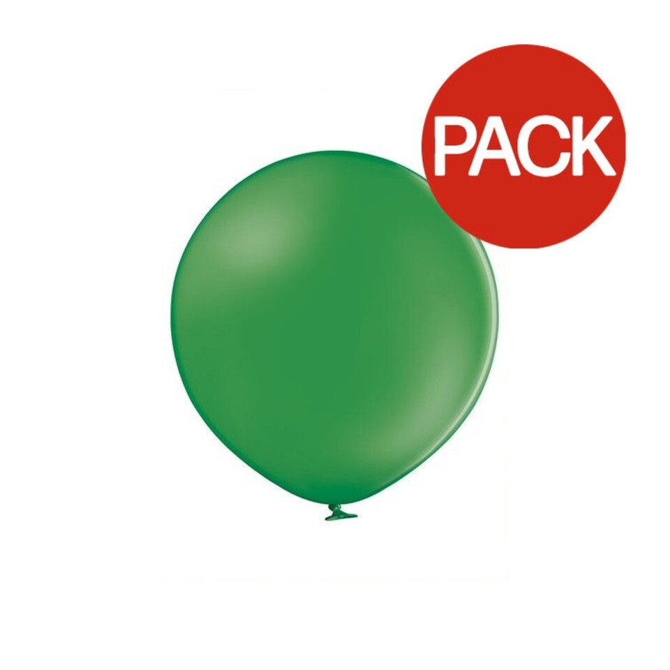 Belbal Latex Pastel Balloons (Pack of 100) - Leaf Green - One Size