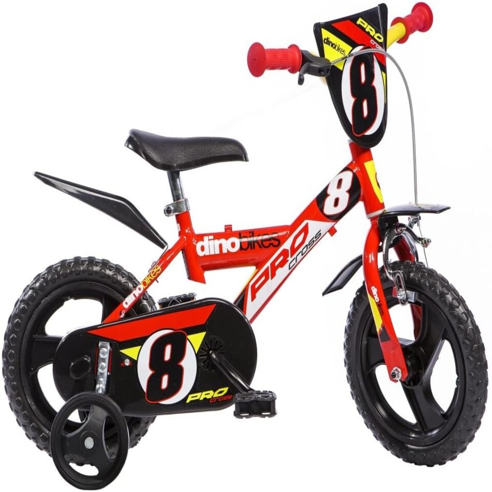 Dino Pro-cross 12" Kids Bike - Red