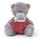 image 1 of Me to You 7-inch Tatty Teddy Bear Wearing a Lovely Mum Dress (Grey)