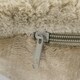 image 8 of OHS 2 x Faux Fur Matte Velvet Fleece Thick Ribbed Cushion Covers, 45x45cm - Sage Green Green | Sage Green