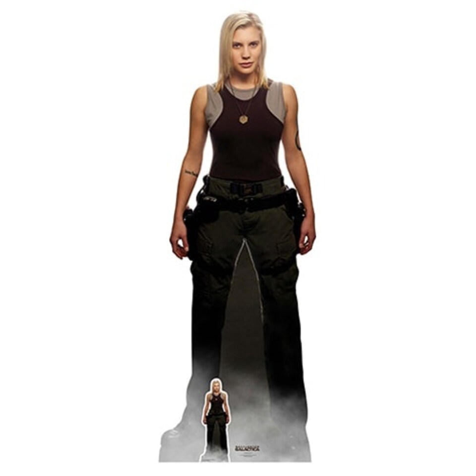 Kara Thrace Starbuck Katee Sackhoff Battlestar Galactica Lifesize Cardboard Cutout 169cm