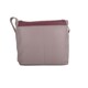 image 2 of Womens Premium Soft Genuine Leather Two Tone Cross Body Shoulder Bag - Black / Foil Grey | Taupe/Burgundy