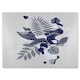 image 1 of Decorative Leaf Prints Glass Chopping Board | Multi