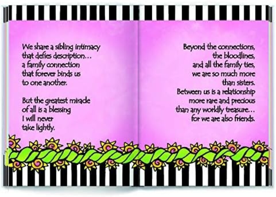 image 1 of Sisters... Connected by an Unbreakable Bond” Little Keepsake Greeting Card