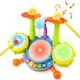 image 2 of Beginners Musical Table Top Drum Kit Play Set