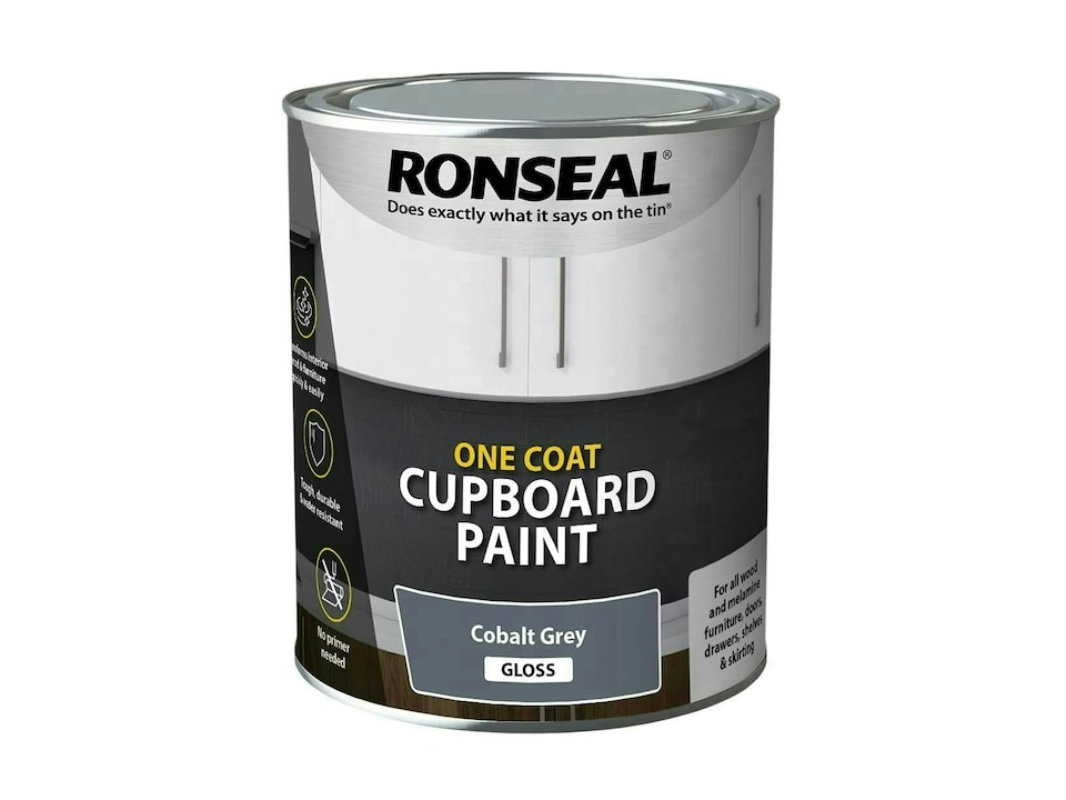 One Coat Cupboard Paint Cobalt Grey Gloss 750ml - RSLOCCCGG750