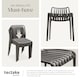image 5 of Garden chairs Alcudia - durable, stackable and weather-resistant | Grey | anthracite | One Size | 2