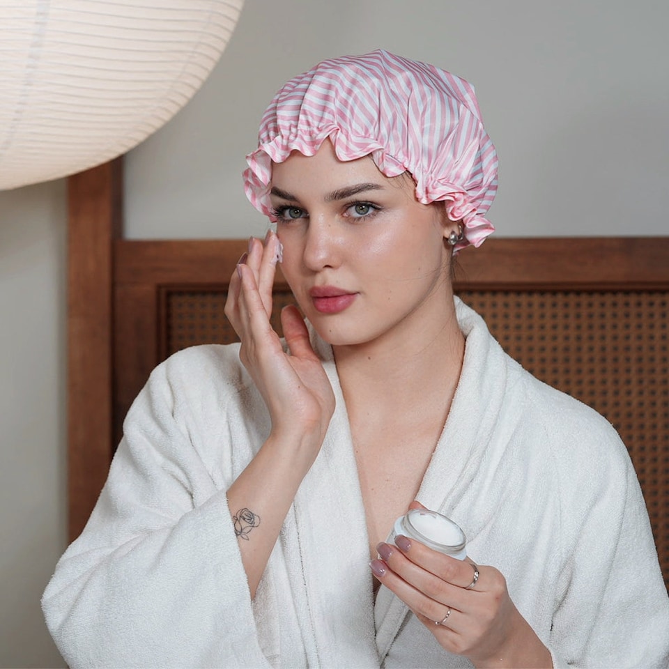 image 1 of SMUG Shower Cap - Candy Shop Print