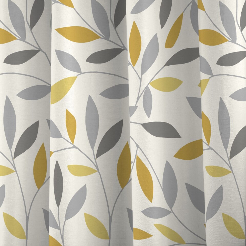 image 1 of Fusion Beechwood Eyelet Curtains Ochre