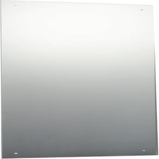 120 x 45cm Rectangle Frameless Bathroom Mirror with Pre-drilled Holes and Wall Hanging Fittings