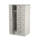 image 6 of Stirling 5 Drawer 1 Door Childrens Wardrobe in Grey Ash (Ready Assembled) | Grey | Grey Ash