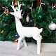 image 6 of St Helens Polyresin White Glitter Dear