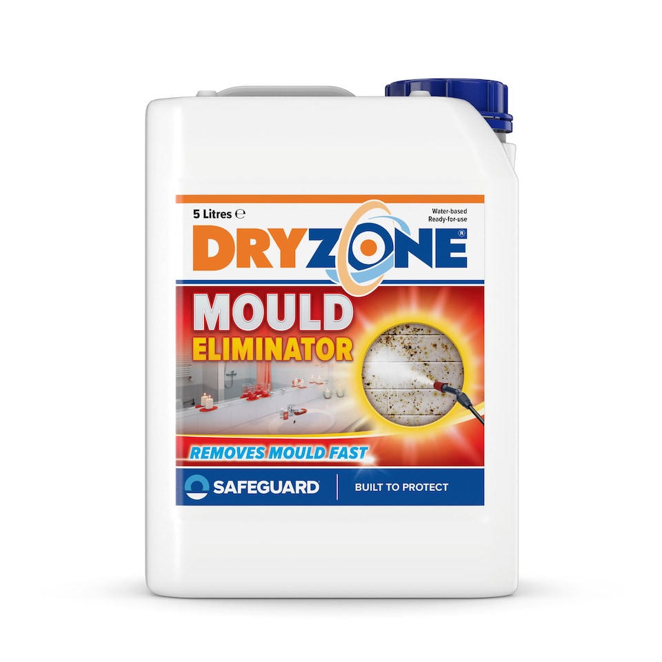 image 1 of Dryzone Mould Remover (5L Spray) Fast-Acting Black Mould & Mildew Remover on Walls, Bathroom, Kitchen, Ceilings & Shower.