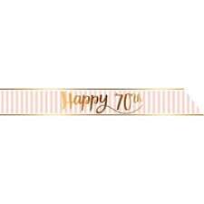 Creative Party Pink Chic 70th Birthday Sash - Pink - One Size