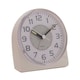 image 3 of Hometime Silent Sweep Round Face Blinking Light Alarm Clock  - White White