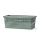 image 2 of Primrose Concrete Capri Trough Outdoor Planter in Dark Green 50cm
