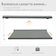 image 5 of Outsunny 3.5x3m LED Light Cassette Electric/Manual Awning Window Sun Shade Grey 