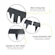 image 4 of 1m Heavy Duty Metal Garden Borders with Pega - Set of 5 | Grey | Grey