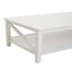 image 5 of Interiors by Premier Ivory Coffee Table, Wood Table for Coffee and Outdoor with Bottom Shelf, Pine Wood & MDF Tea Table White