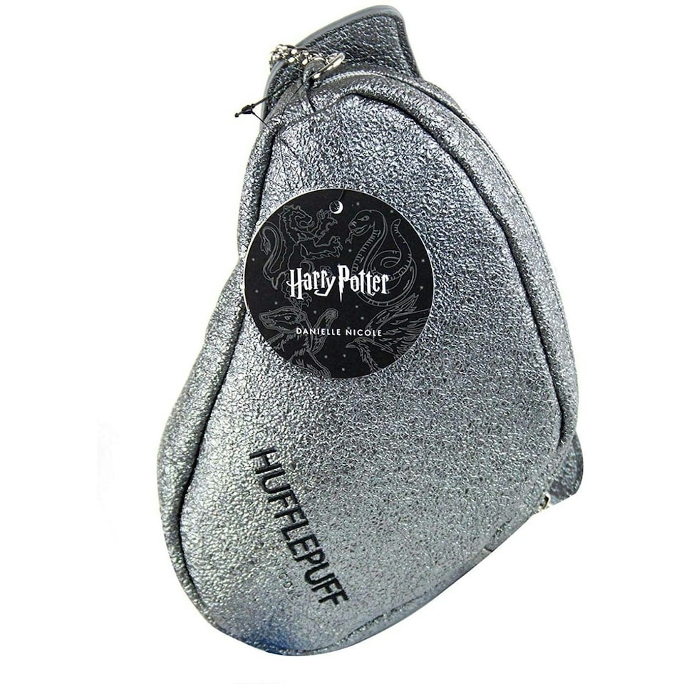 image 1 of Danielle Nicole Hufflepuff Harry Potter Crossbody Bag - Silver/Grey - One Size Silver