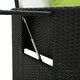 image 8 of Outsunny Garden Rattan Furniture Set 2 Seater Patio Sun Lounger Daybed Sun Bed