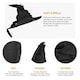 image 2 of Black Tatty Wizard Hat – Fancy Dress Accessory Black | One Size