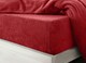 image 1 of Velosso Teddy Fleece Warm and Cosy Fitted Sheet | Red | Red | Single