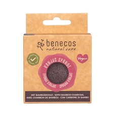 BENECOS - Konjac Sponge - Black Bamboo Black