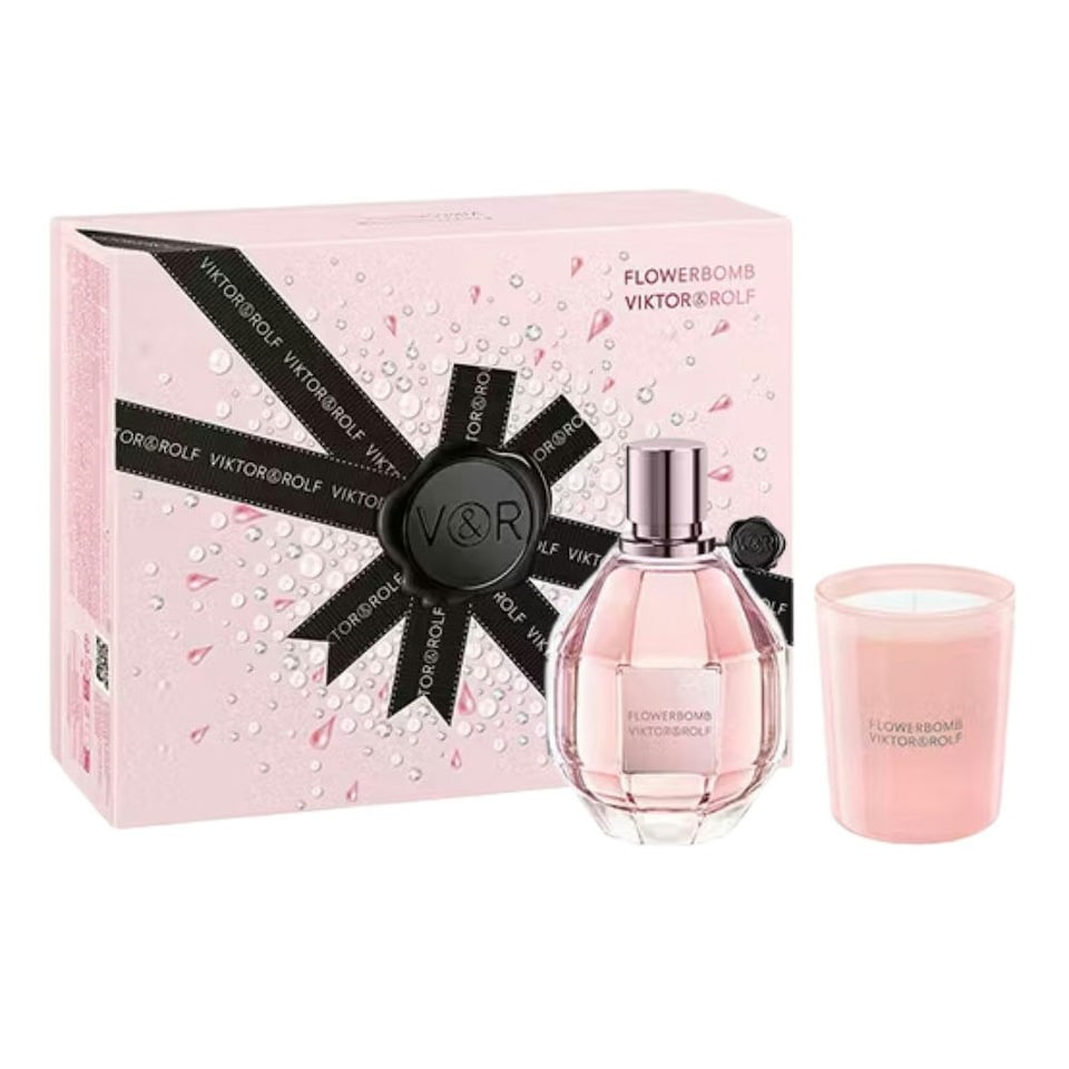 image 1 of Viktor & Rolf Flowerbomb Gift Set 100ml EDP-S + Scented Candle 70g