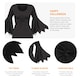 image 2 of Black Gothic Dress Costume Black | XL