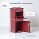 image 9 of SMART PARCEL BOX® Large Curved Top Front Access Dark | Red | 1