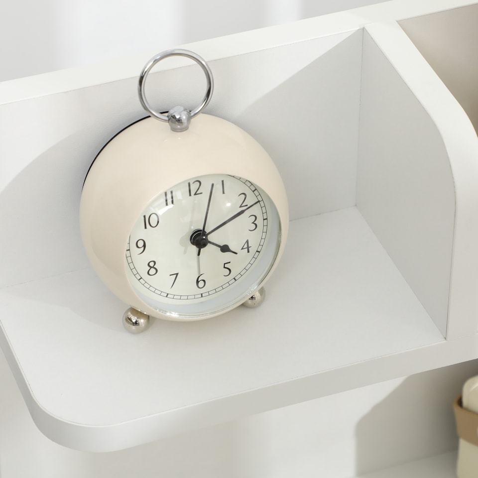 image 1 of HOMCOM Bedside Table, Small Bedside Cabinet with 2 Drawers and Storage Shelves, Modern Nightstand for Bedroom, White