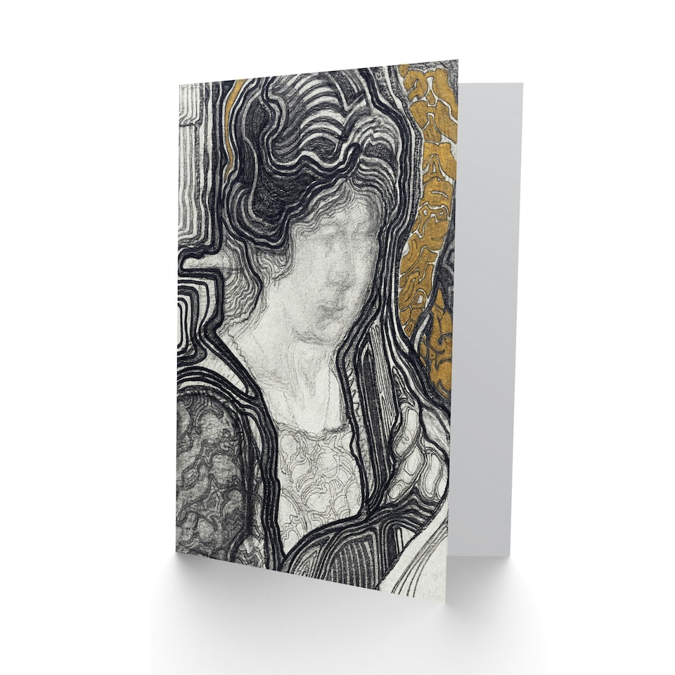 image 1 of Reijer Stolk Art Card Woman Playing Cello Stylised Portrait